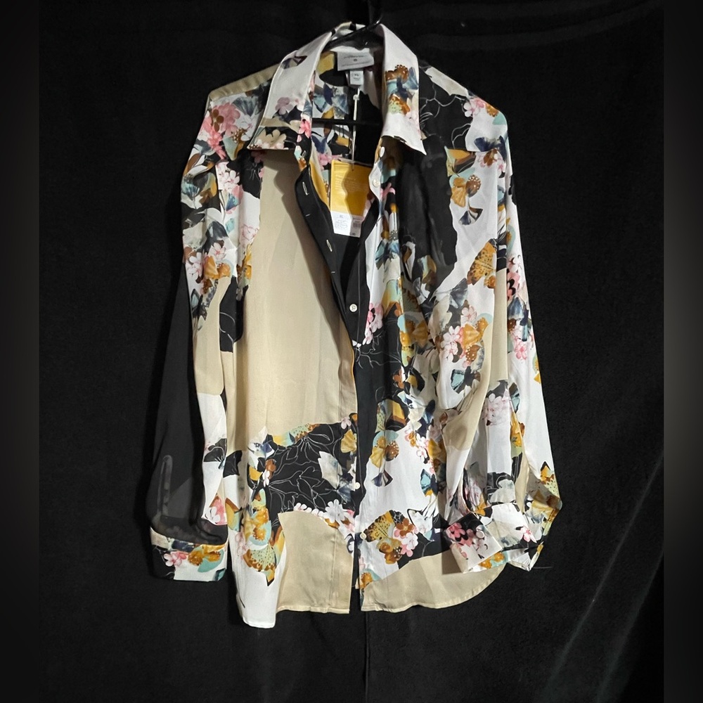 NWT Phillip Lim Vibrant Floral Button-Up Shirt